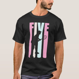 T-shirt Amateurs de tennis Retro 5e anniversaire Funny 5 a