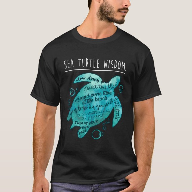 T-shirt Amateurs de tortues de mer Honu hawaïen Sagesse Ra (Devant)