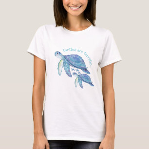 T-shirt Amateurs De Tortues Mignonnes, Les Tortues Sont Te
