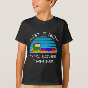 T-shirt Amateurs de train pour les garçons Les bambins Jus