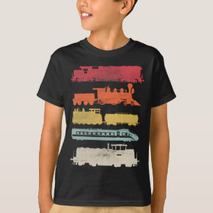 T-shirt Amateurs de trains rétro pour hommes Train de chem