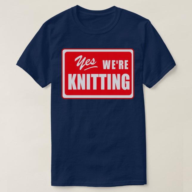 T-shirt Amateurs de tricots Cadeaux Artisanat Yarn Knitter (Design devant)