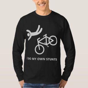 T-shirt Amateurs de vélo - Je fais mes propres cascades