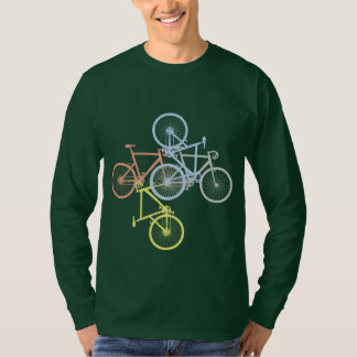 T-shirt Amateurs de vélo Vintage Racing Bike. À manches lo