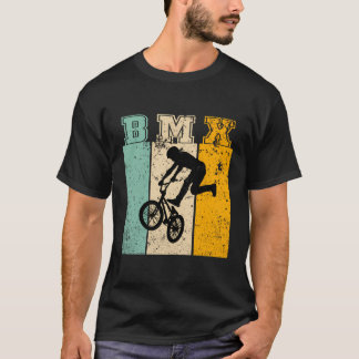 T-shirt Amateurs De Vélos Reto Vintage De Bmx