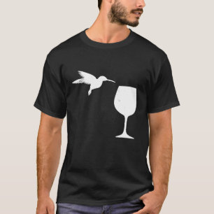 T-shirt Amateurs de vin de colibri Drôle Boire Alcool Bir