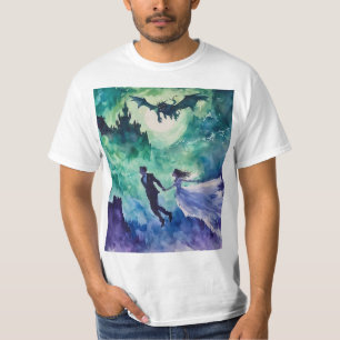 T-shirt Amateurs de vol - Peinture aquarelle