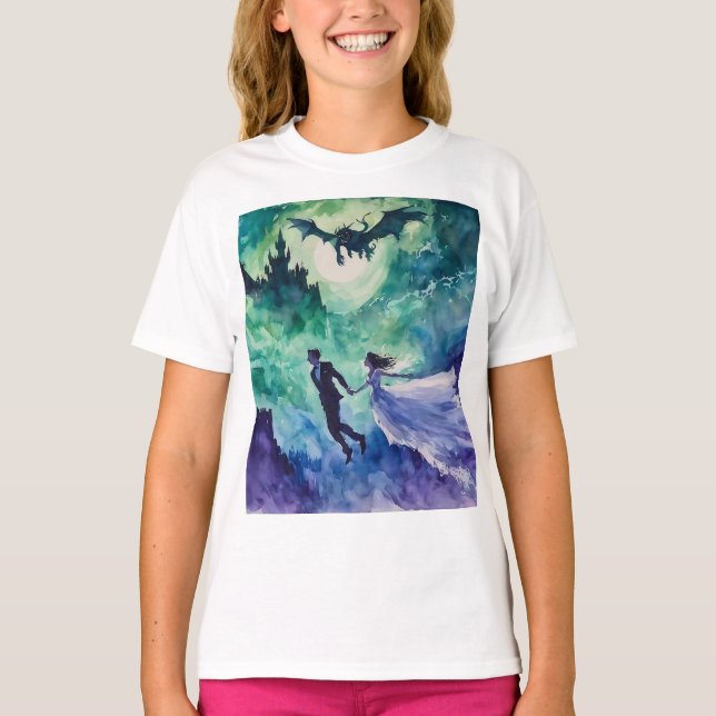 T-shirt Amateurs de vol - Peinture aquarelle (Devant)