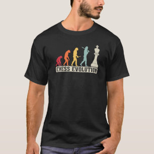 T-shirt Amateurs d'échecs Retro Vintage Chess Evolution Pr