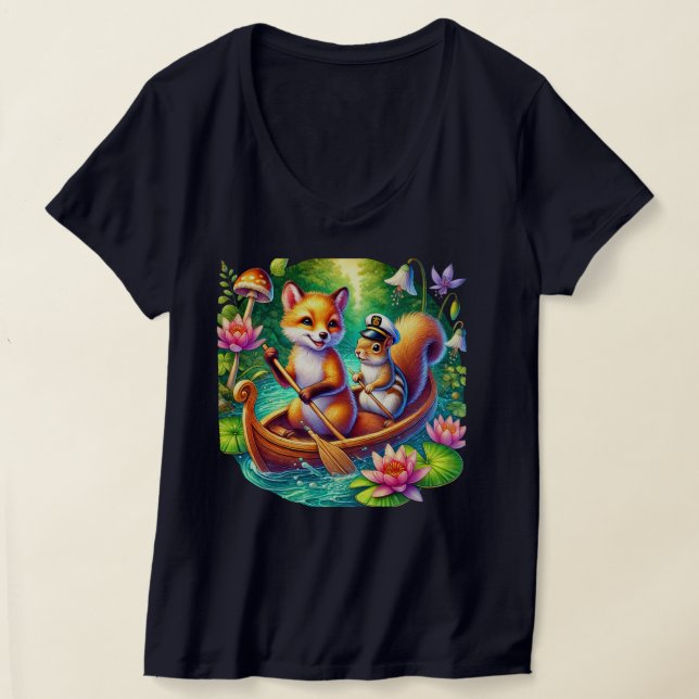 T-shirt Amateurs d'écureuils de renards mignons (Poser)