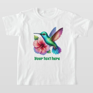 T-shirt Amateurs d'oiseaux filles mignonnes personnalisabl