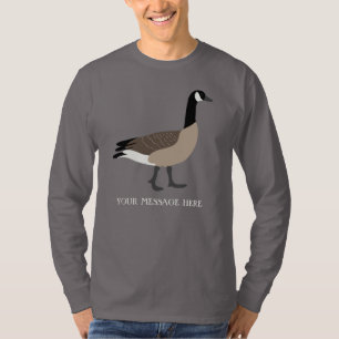 T-shirt Amateurs d'oiseaux Illustration de l'oie du Canada