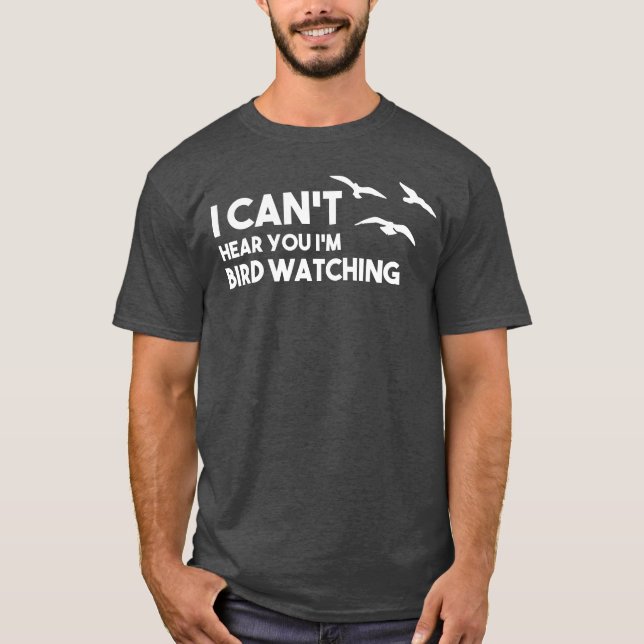 T-shirt Amateurs d'oiseaux Rétro Oiseau Watcher (Devant)