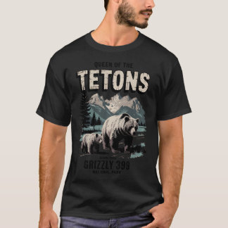 T-shirt Amateurs D'Ours Reine Des Tétons Grizzly 399 Natio