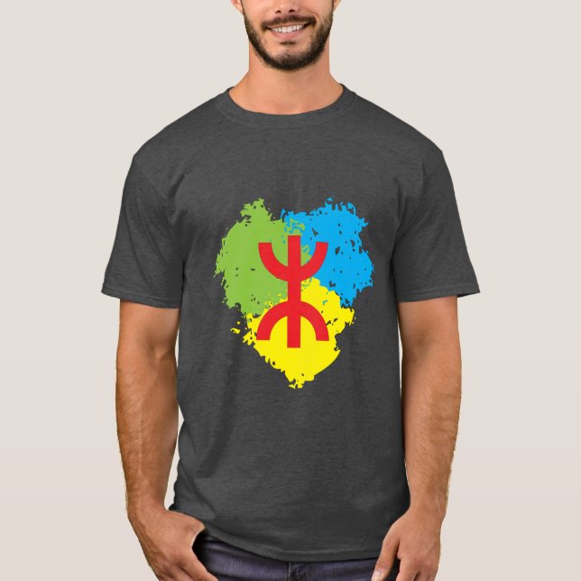 T-shirt Amazigh flag (Devant)