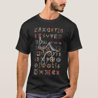 T-shirt Amazigh Kabyle Berber Tattoo symboles tifinagh art