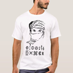 T-shirt Amazigh Kabyle Berber Tattoo symboles tifinagh art
