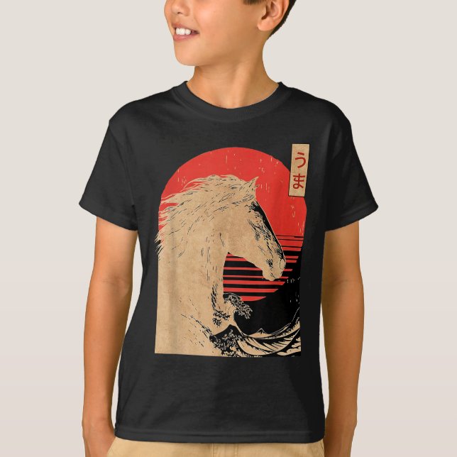 T-shirt Amazing Chinese Year Of The Horse Japanese New Yea (Devant)