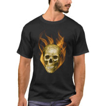 Amazing Flaming Skull Design