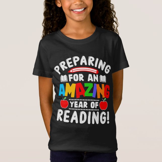 T-Shirt Amazing Year of Reading Back To School Gift Studen (Devant)