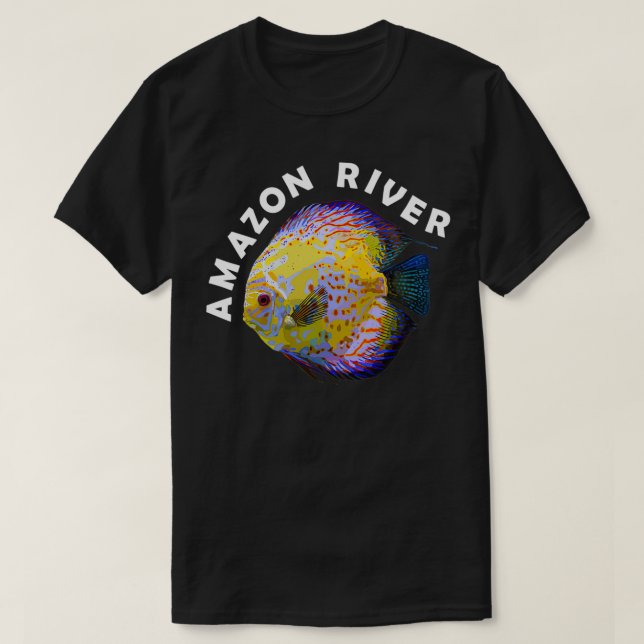 T-shirt Amazon River Discus Poisson Symphysodon Cichlid Cu (Design devant)