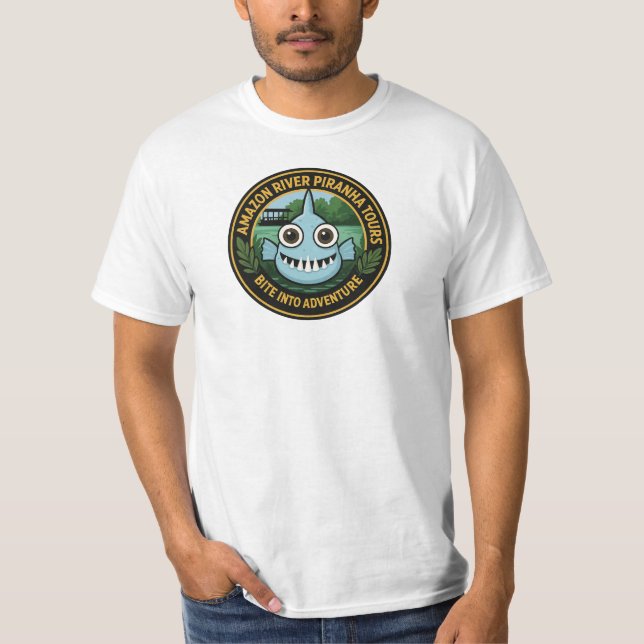 T-shirt Amazon River Piranha Tours (Devant)