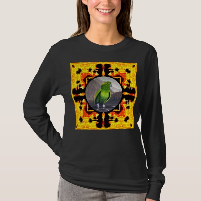 T-shirt Amazone à nuque jaune Fierté  (Devant)