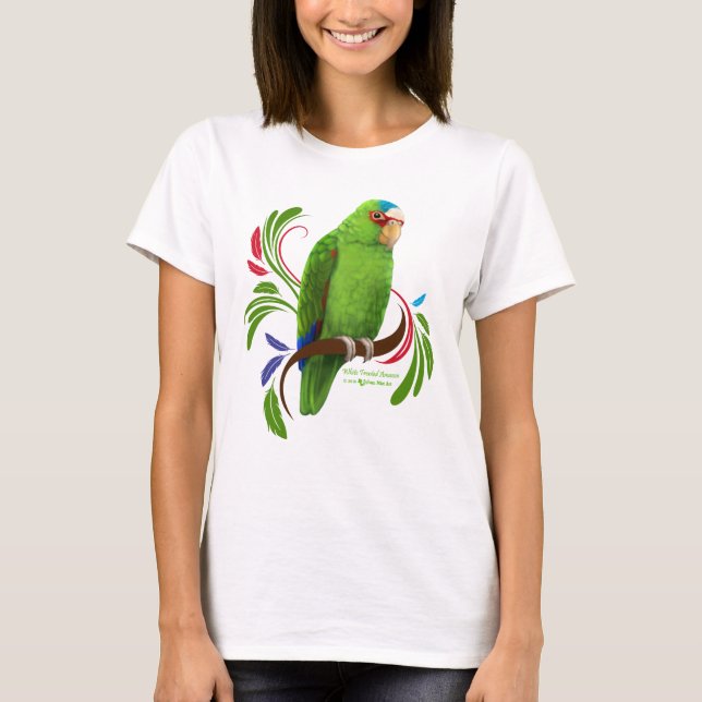 T-shirt Amazonie à frontières blanches (Devant)