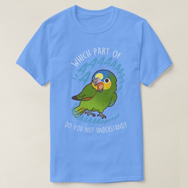 T-shirt Amazonie orangée Parrot Aaaa (Design devant)