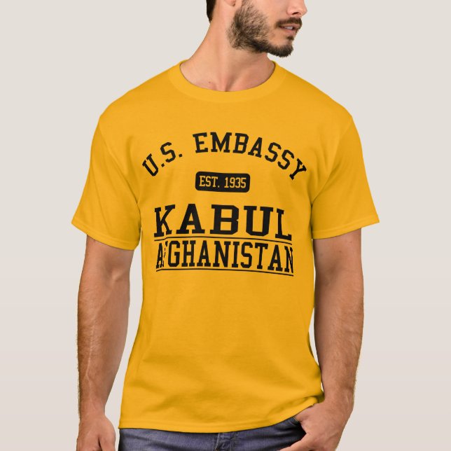 T-shirt Ambassade Kaboul Afghanistan - 1935 (Devant)