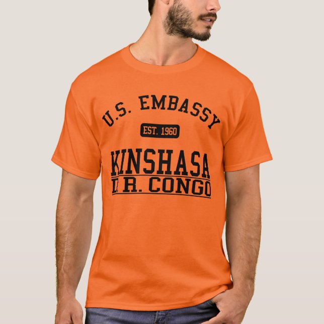 T-shirt Ambassade Kinshasa, D.R.C. (Devant)