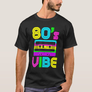 T-shirt Ambiance 80 Vintage Musique Années 80 Costume Fête