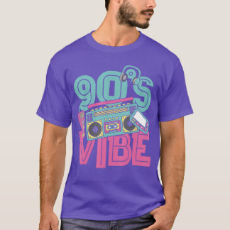 T-shirt Ambiance 90 Musique Vintage Années 90 Soirée Costu