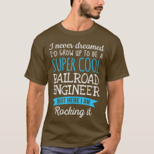 T-shirt Ambiance amusante du chemisier ingénieur ferroviai