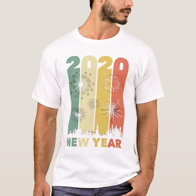 T-shirt Ambiance amusante pour le Nouvel An 2020 (Devant)