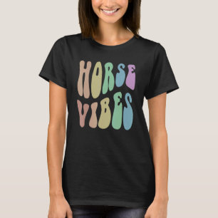 T-shirt Ambiance Cheval Groovy Humour Équitation Licorne