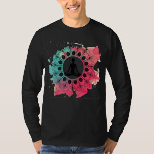 T-shirt Ambiance classique Lotus Fleur Mandala Yoga Médita