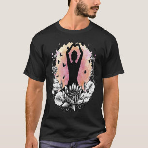 T-shirt Ambiance classique Lotus Fleur Mandala Yoga Médita