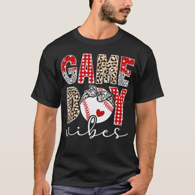 T-shirt Ambiance de Jour de Match Baseball (Devant)