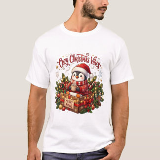 T-shirt Ambiance de Noël Cosy – Vacances de pingouin migno
