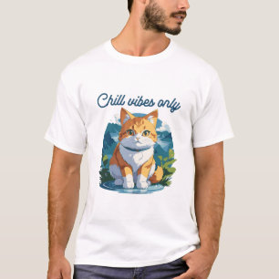 T-shirt Ambiance Décontractée Uniquement Art de Chien Mign