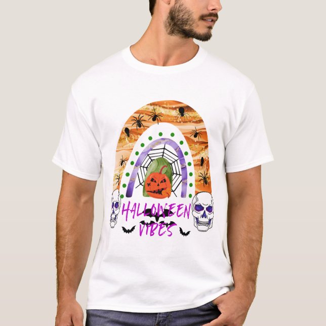 T-shirt ambiance d'Halloween (Devant)