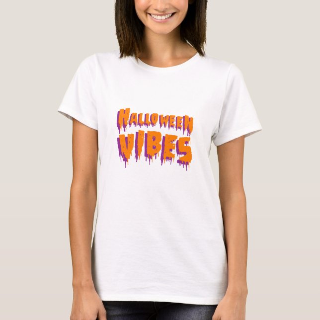 T-shirt Ambiance d'Halloween (Devant)