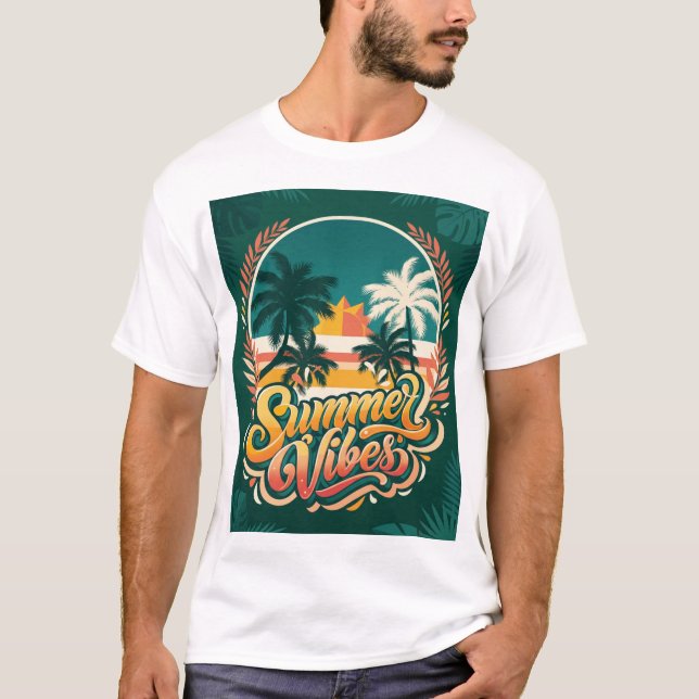 t-shirt ambiance estivale (Devant)