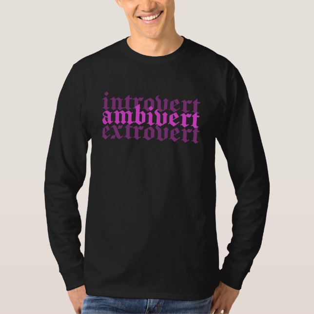 T-shirt Ambiverted Introverted E Girl Soft Girl Aesthetic  (Devant)
