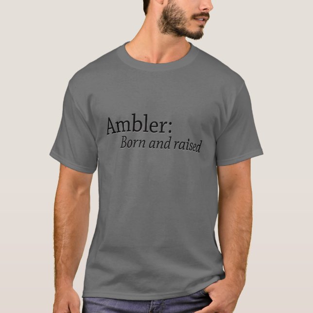 T-shirt Ambler Born et Raised (Devant)