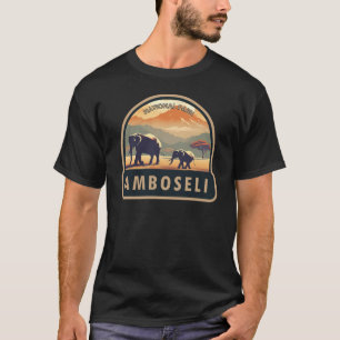 T-shirt Amboseli National Park Kenya Travel Art Vintage