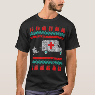 T-shirt Ambulance de Noël moche Sweater Urgence EMT San