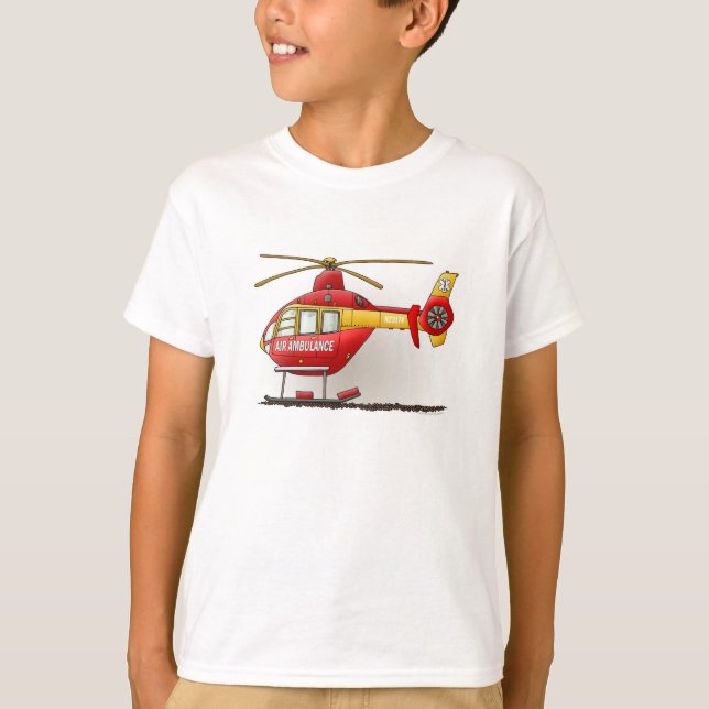 T-shirt Ambulance d'hélicoptère (Devant)