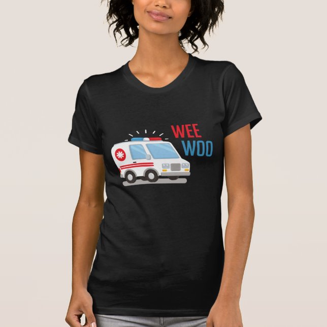 T-shirt Ambulance Paramedic Car weo Hospital EMT (Devant)
